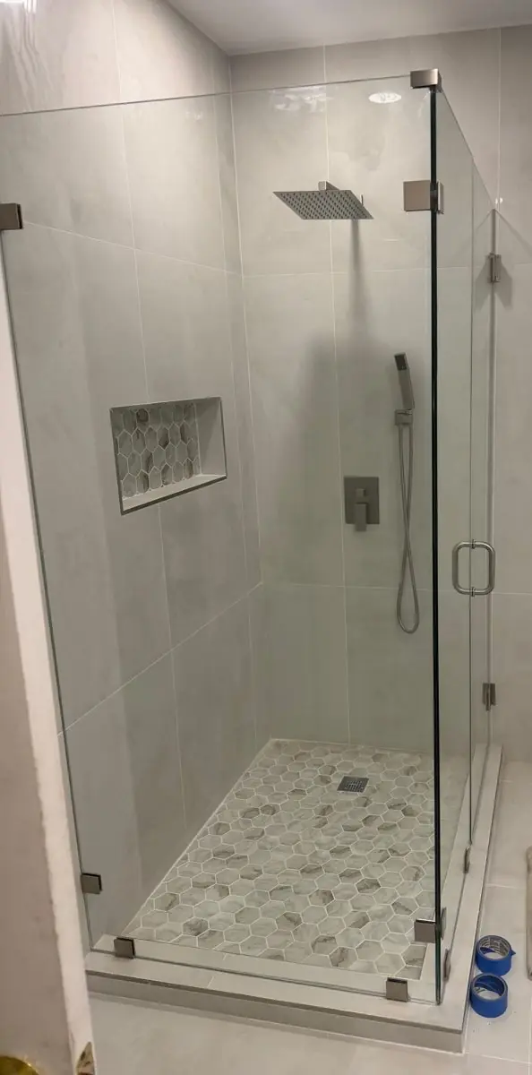 Guest and powder bathrooms — Bathroom remodel by Proper Roofing